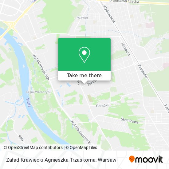 Załad Krawiecki Agnieszka Trzaskoma map