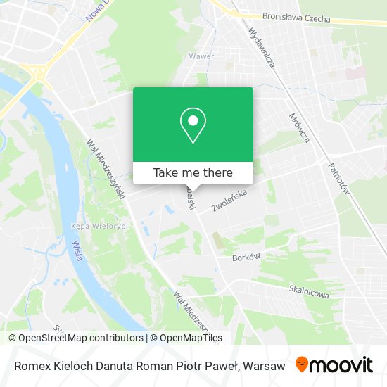 Карта Romex Kieloch Danuta Roman Piotr Paweł