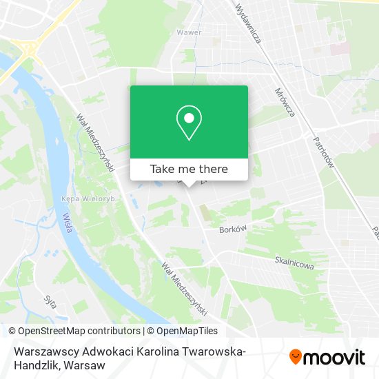 Warszawscy Adwokaci Karolina Twarowska-Handzlik map