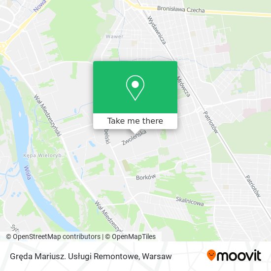 Gręda Mariusz. Usługi Remontowe map