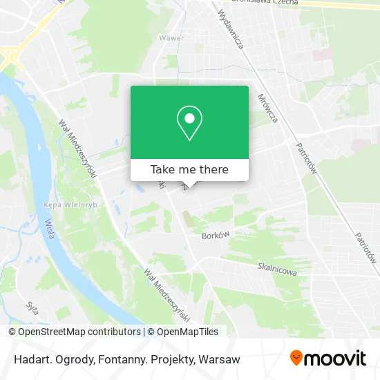 Карта Hadart. Ogrody, Fontanny. Projekty