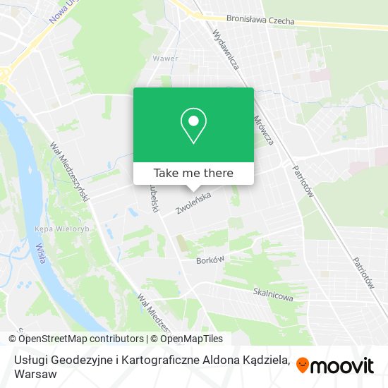 Usługi Geodezyjne i Kartograficzne Aldona Kądziela map