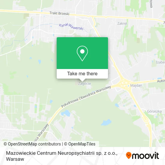 Mazowieckie Centrum Neuropsychiatrii sp. z o.o. map