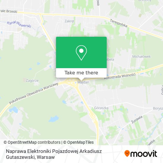 Naprawa Elektroniki Pojazdowej Arkadiusz Gutaszewski map