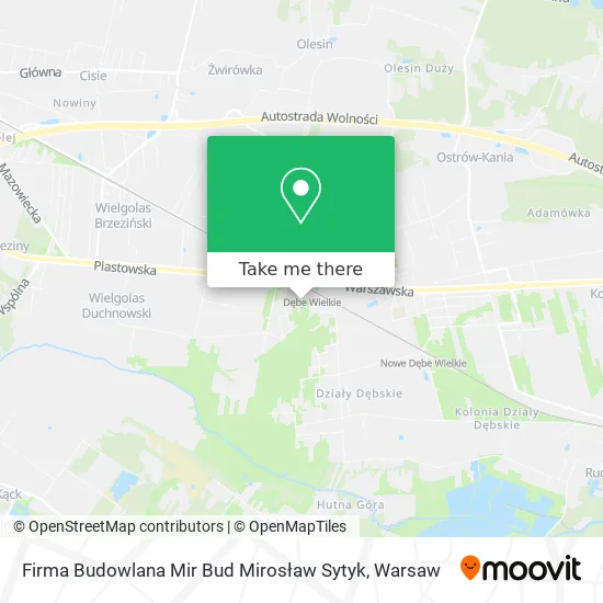 Карта Firma Budowlana Mir Bud Mirosław Sytyk