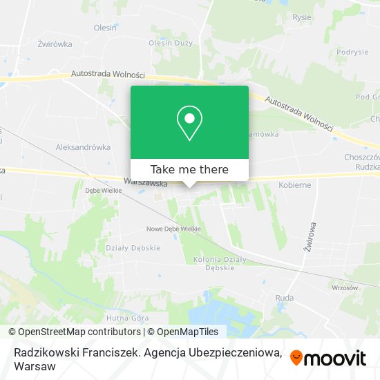 Radzikowski Franciszek. Agencja Ubezpieczeniowa map