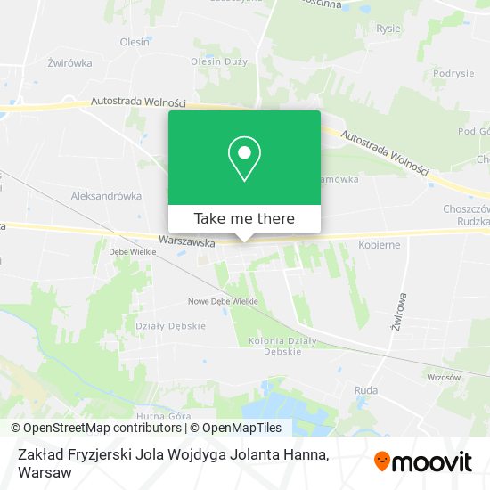 Zakład Fryzjerski Jola Wojdyga Jolanta Hanna map