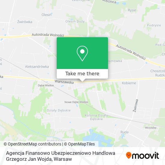 Agencja Finansowo Ubezpieczeniowo Handlowa Grzegorz Jan Wojda map