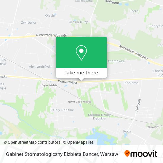 Gabinet Stomatologiczny Elżbieta Bancer map