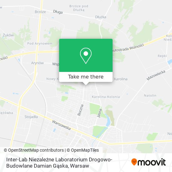 Inter-Lab Niezależne Laboratorium Drogowo-Budowlane Damian Gąska map