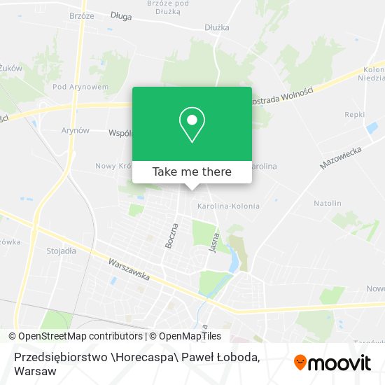 Przedsiębiorstwo \Horecaspa\ Paweł Łoboda map