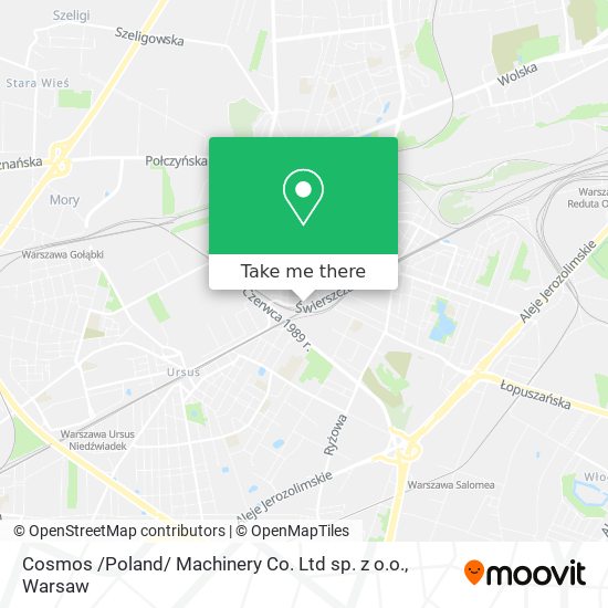 Cosmos /Poland/ Machinery Co. Ltd sp. z o.o. map