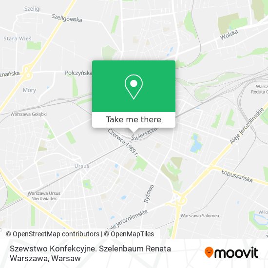 Szewstwo Konfekcyjne. Szelenbaum Renata Warszawa map