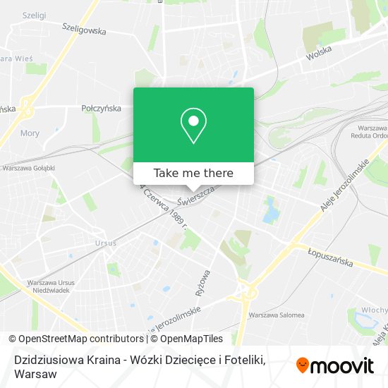 Dzidziusiowa Kraina - Wózki Dziecięce i Foteliki map