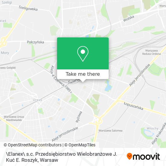 \Elanex\ s.c. Przedsiębiorstwo Wielobranżowe J. Kuć E. Roszyk map