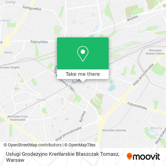 Usługi Grodezyjno Kreńlarskie Błaszczak Tomasz map