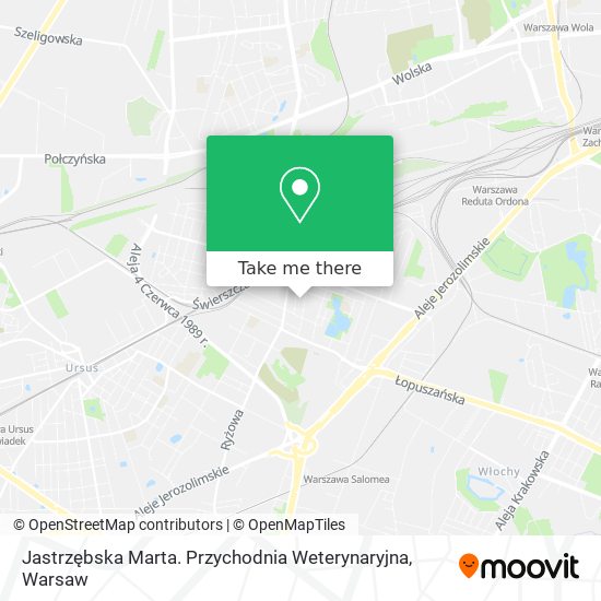 Jastrzębska Marta. Przychodnia Weterynaryjna map