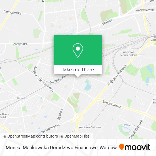 Monika Mańkowska Doradztwo Finansowe map