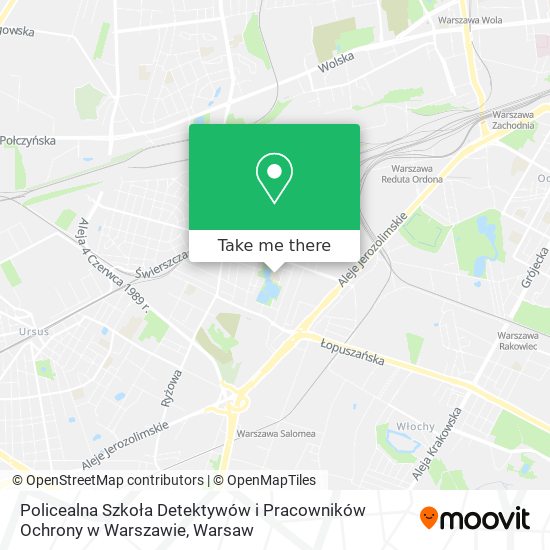 Policealna Szkoła Detektywów i Pracowników Ochrony w Warszawie map