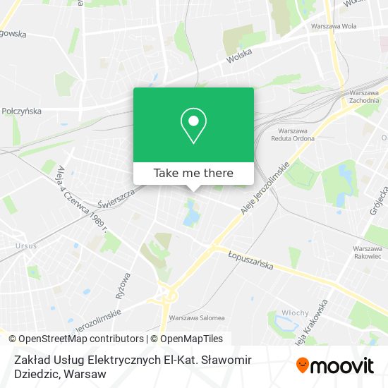 Zakład Usług Elektrycznych El-Kat. Sławomir Dziedzic map