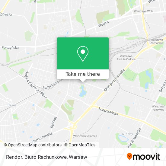 Rendor. Biuro Rachunkowe map