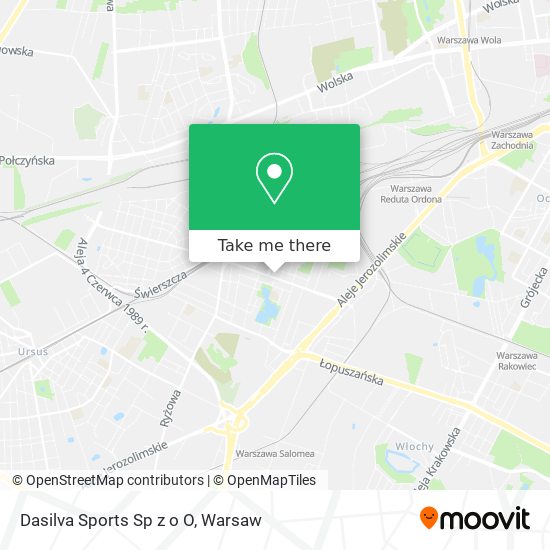 Dasilva Sports Sp z o O map