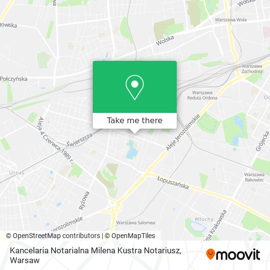 Kancelaria Notarialna Milena Kustra Notariusz map