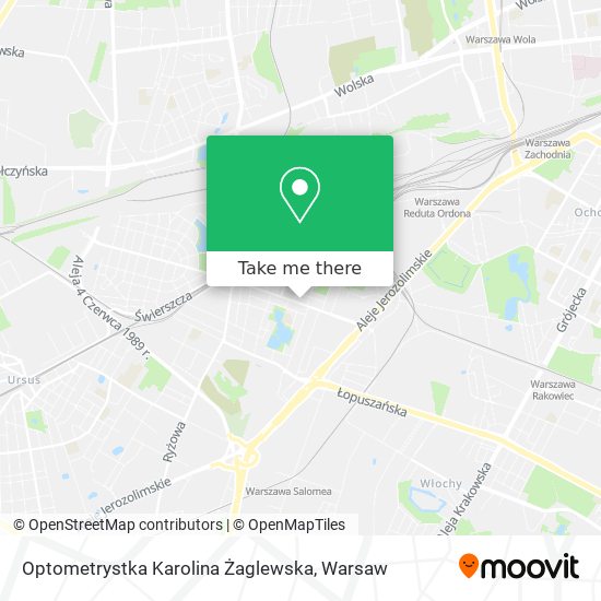 Optometrystka Karolina Żaglewska map