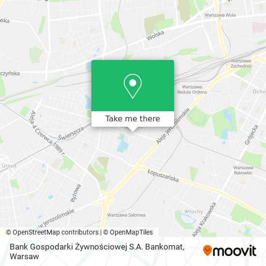 Bank Gospodarki Żywnościowej S.A. Bankomat map