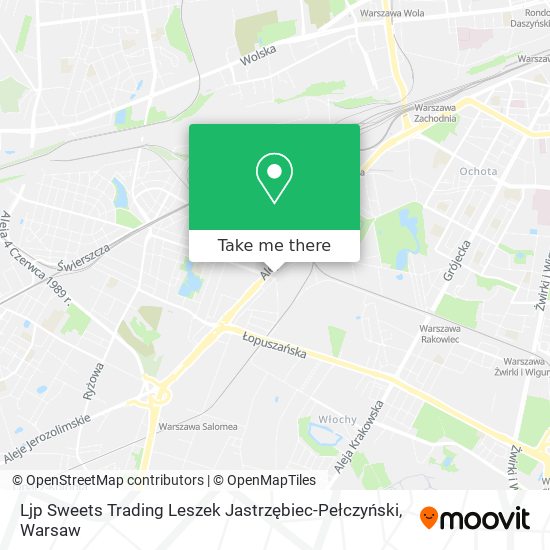 Ljp Sweets Trading Leszek Jastrzębiec-Pełczyński map