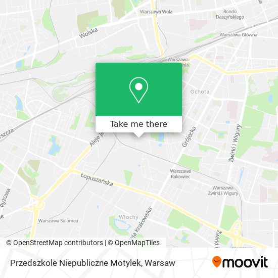 Przedszkole Niepubliczne Motylek map