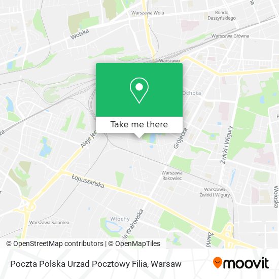 Poczta Polska Urzad Pocztowy Filia map