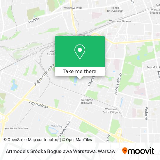 Artmodels Śródka Bogusława Warszawa map