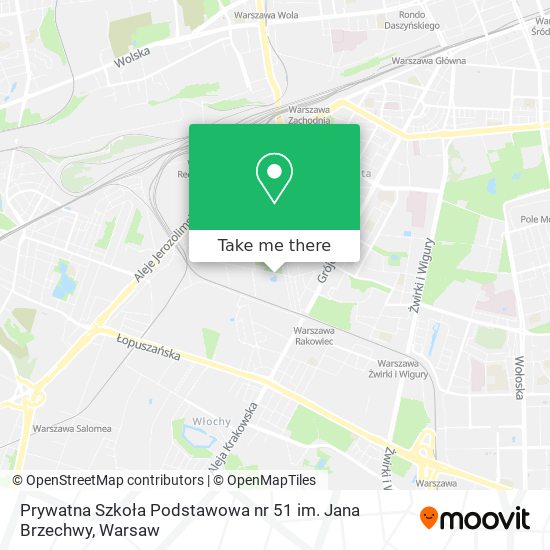 Prywatna Szkoła Podstawowa nr 51 im. Jana Brzechwy map