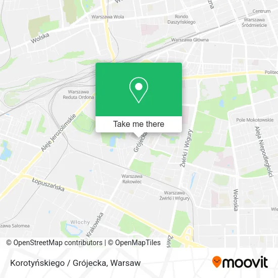 Korotyńskiego / Grójecka map