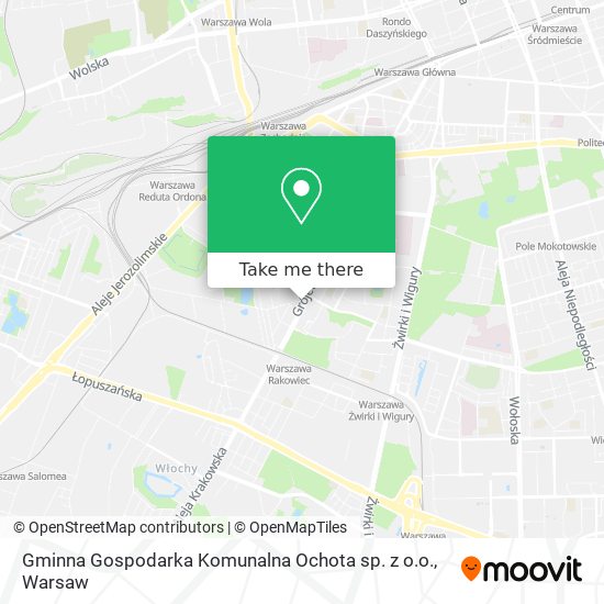 Gminna Gospodarka Komunalna Ochota sp. z o.o. map