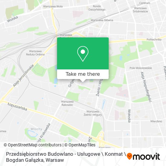 Przedsiębiorstwo Budowlano - Usługowe \ Konmat \ Bogdan Gałązka map