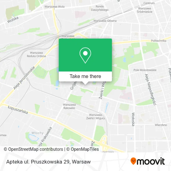 Apteka ul. Pruszkowska 29 map