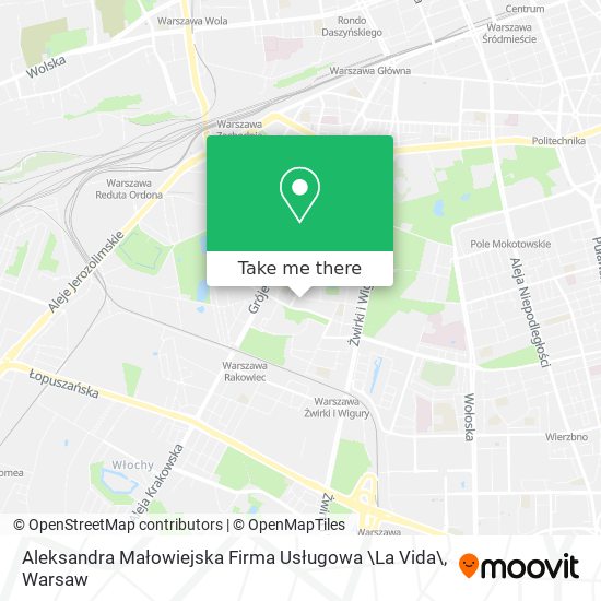 Aleksandra Małowiejska Firma Usługowa \La Vida\ map