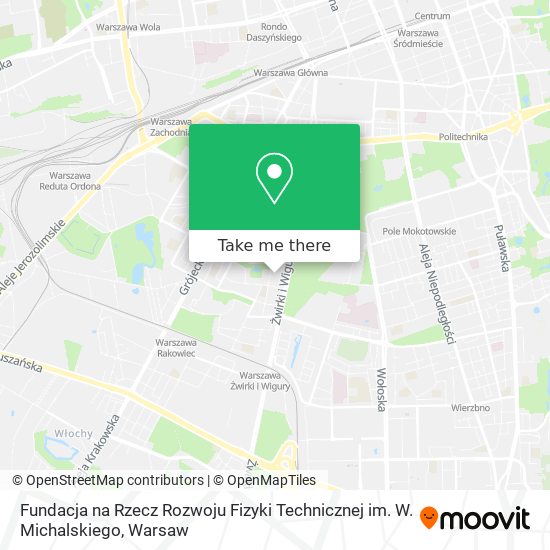 Fundacja na Rzecz Rozwoju Fizyki Technicznej im. W. Michalskiego map