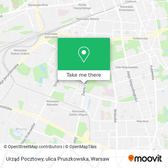 Urząd Pocztowy, ulica Pruszkowska map