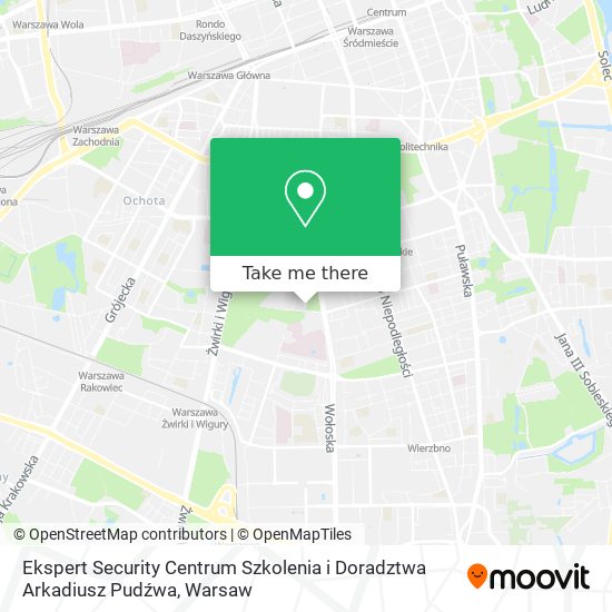 Ekspert Security Centrum Szkolenia i Doradztwa Arkadiusz Pudźwa map