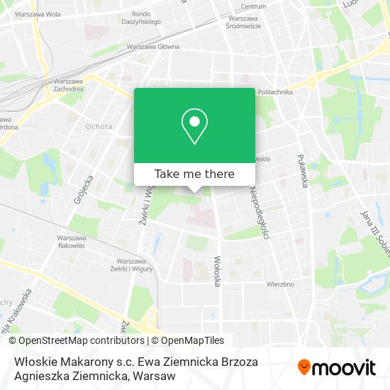 Włoskie Makarony s.c. Ewa Ziemnicka Brzoza Agnieszka Ziemnicka map