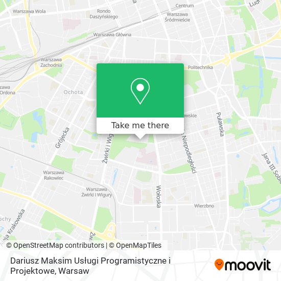 Dariusz Maksim Usługi Programistyczne i Projektowe map