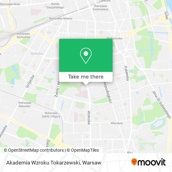 Akademia Wzroku Tokarzewski map