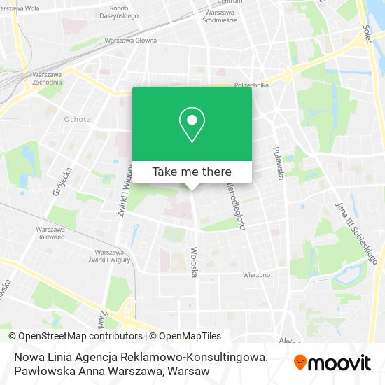 Nowa Linia Agencja Reklamowo-Konsultingowa. Pawłowska Anna Warszawa map