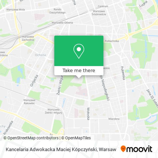 Kancelaria Adwokacka Maciej Kópczyński map