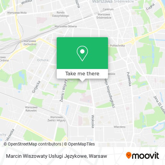 Marcin Wiszowaty Usługi Językowe map