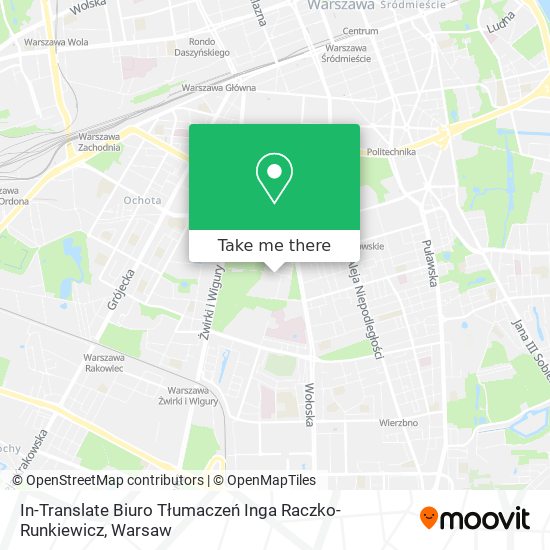 In-Translate Biuro Tłumaczeń Inga Raczko-Runkiewicz map