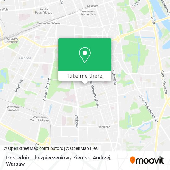 Pośrednik Ubezpieczeniowy Ziemski Andrzej map